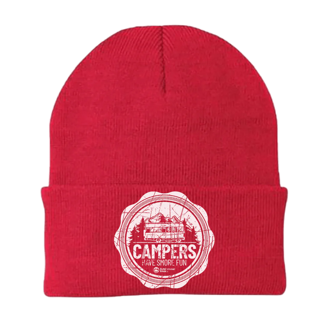 Camping Seal Embroidered Beanie